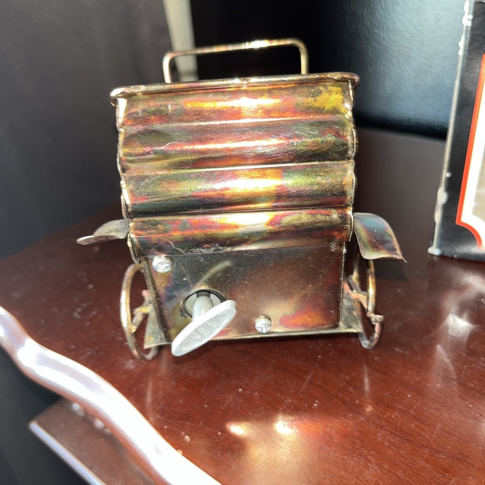 Vintage Copper Tin Antique Car Music Box Model T "Happy Days are Here" WORKS - Picture 4 of 4